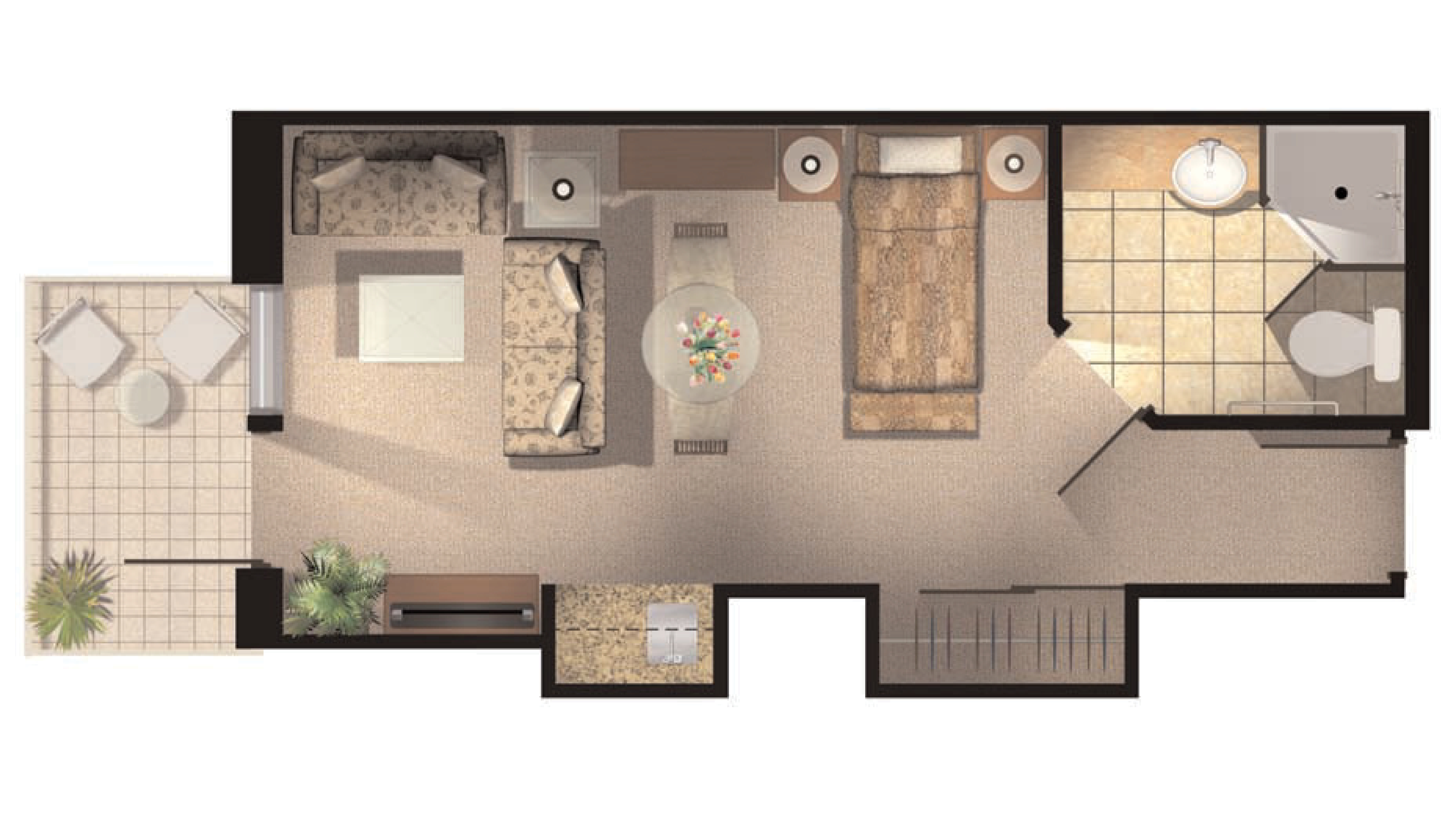 Egerton Studio with Patio